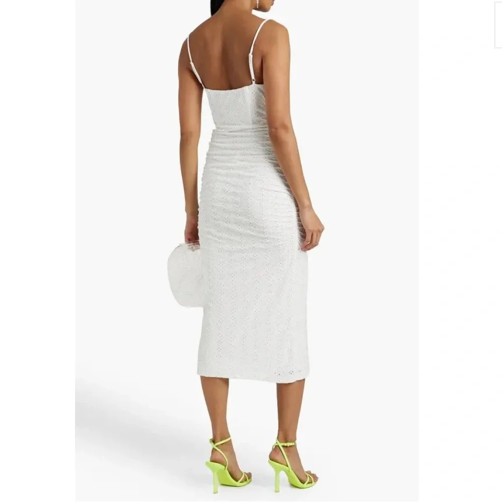 jonathan simkhai Moira Broderie Anglaise Midi Dress - Picture 2 of 6